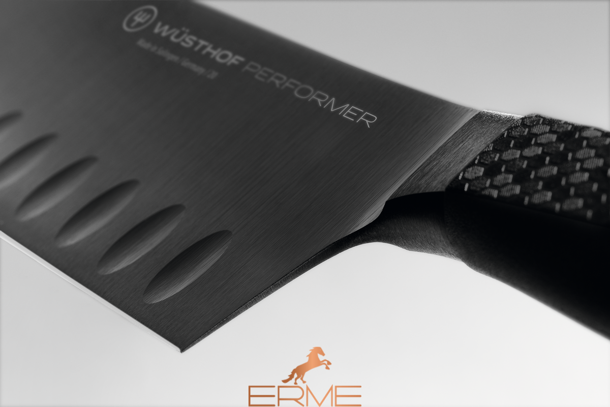 Wusthof - Performer Precision Santoku with hollow edge