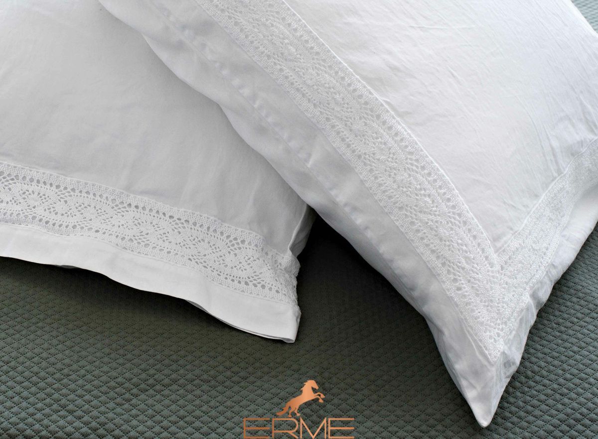 Постельное белье Signoria Firenze Viola Lace ANTIQUE BLUE, 50x75 (2шт), 155x200 (2шт), 270x290