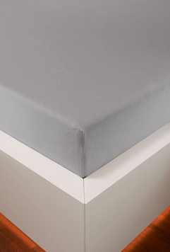 Простирадло на гумці Hefel Tencel Fitted Sheets Silver, 90x200 - 100x220 на резинці