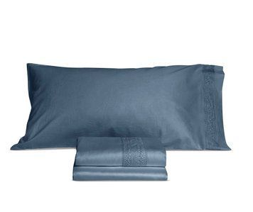 Постільна білизна Signoria Firenze Viola Lace ANTIQUE BLUE, 50x75 (2шт), 155x200 (2шт), 270x290