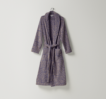 Махровый халат Leitner Leinen - Confusion Navyblue, S