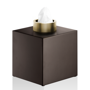 Decor Walter - Коробка для серветок Club - Dark bronze | Gold matt