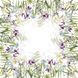 Скатертина Garnier Thiebaut Iris d'hiver blanc, 115x115