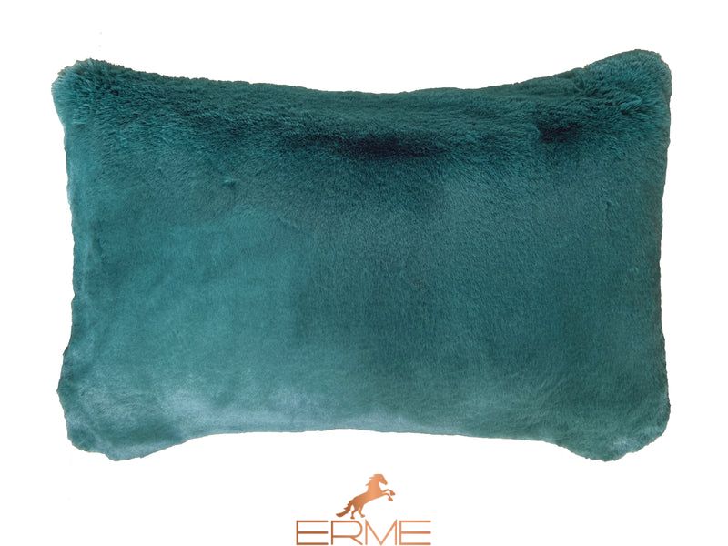 Square fur pillowcase Mansion - Alpine Green