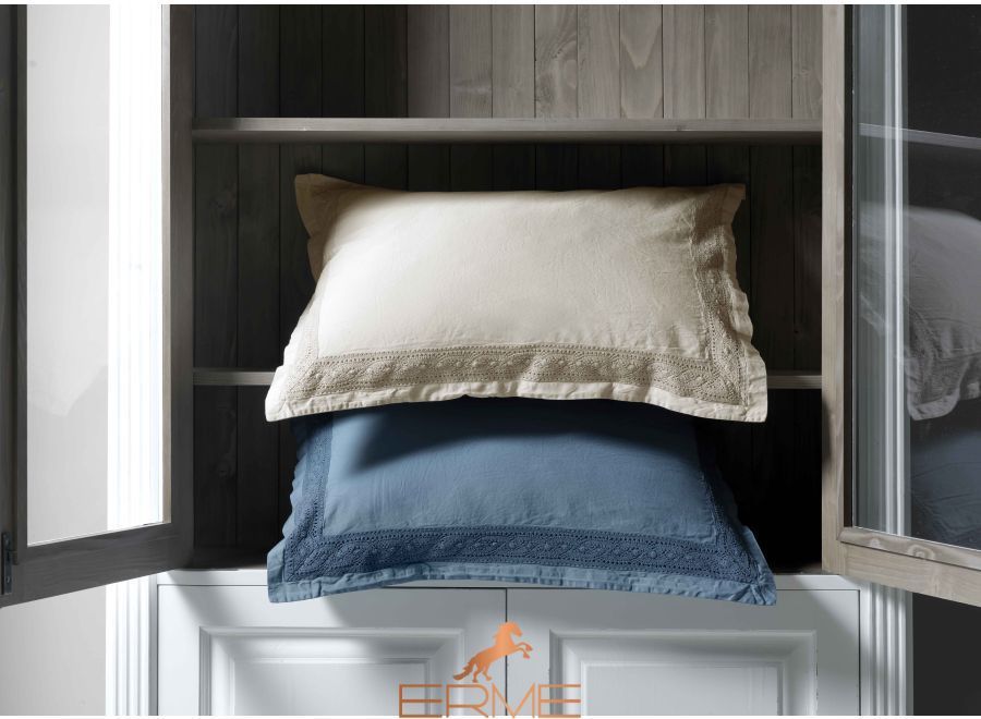 Постельное белье Signoria Firenze Viola Lace ANTIQUE BLUE, 50x75 (2шт), 155x200 (2шт), 270x290
