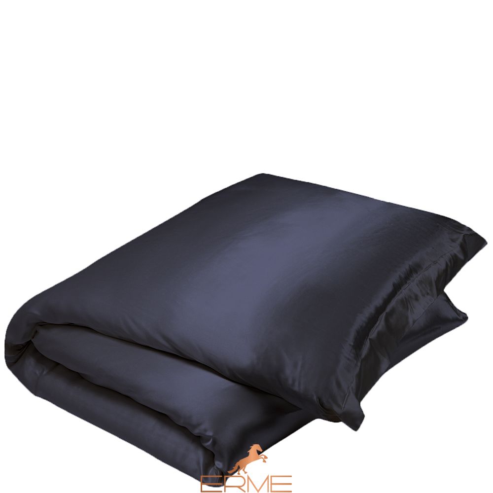 Gingerlily silk duvet cover - Charcoal, 200x200