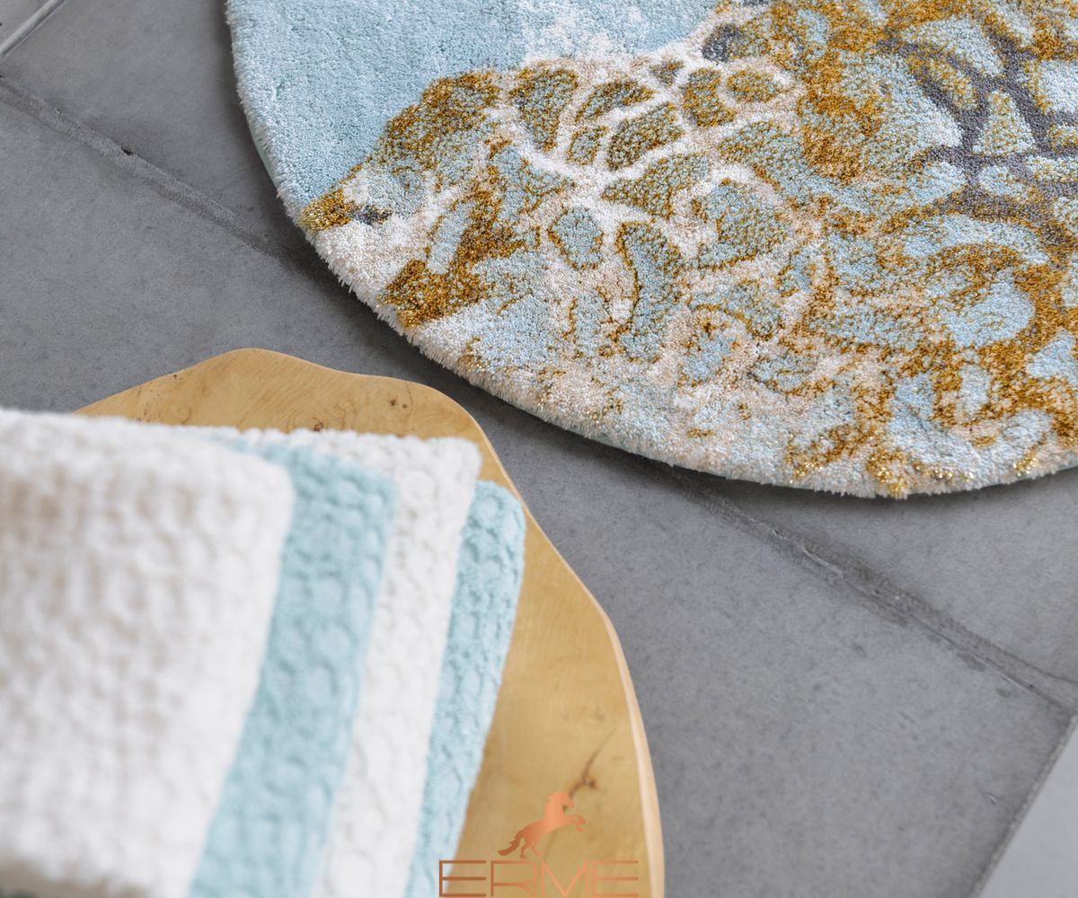 Abyss and Habidecor bathroom rug Dune