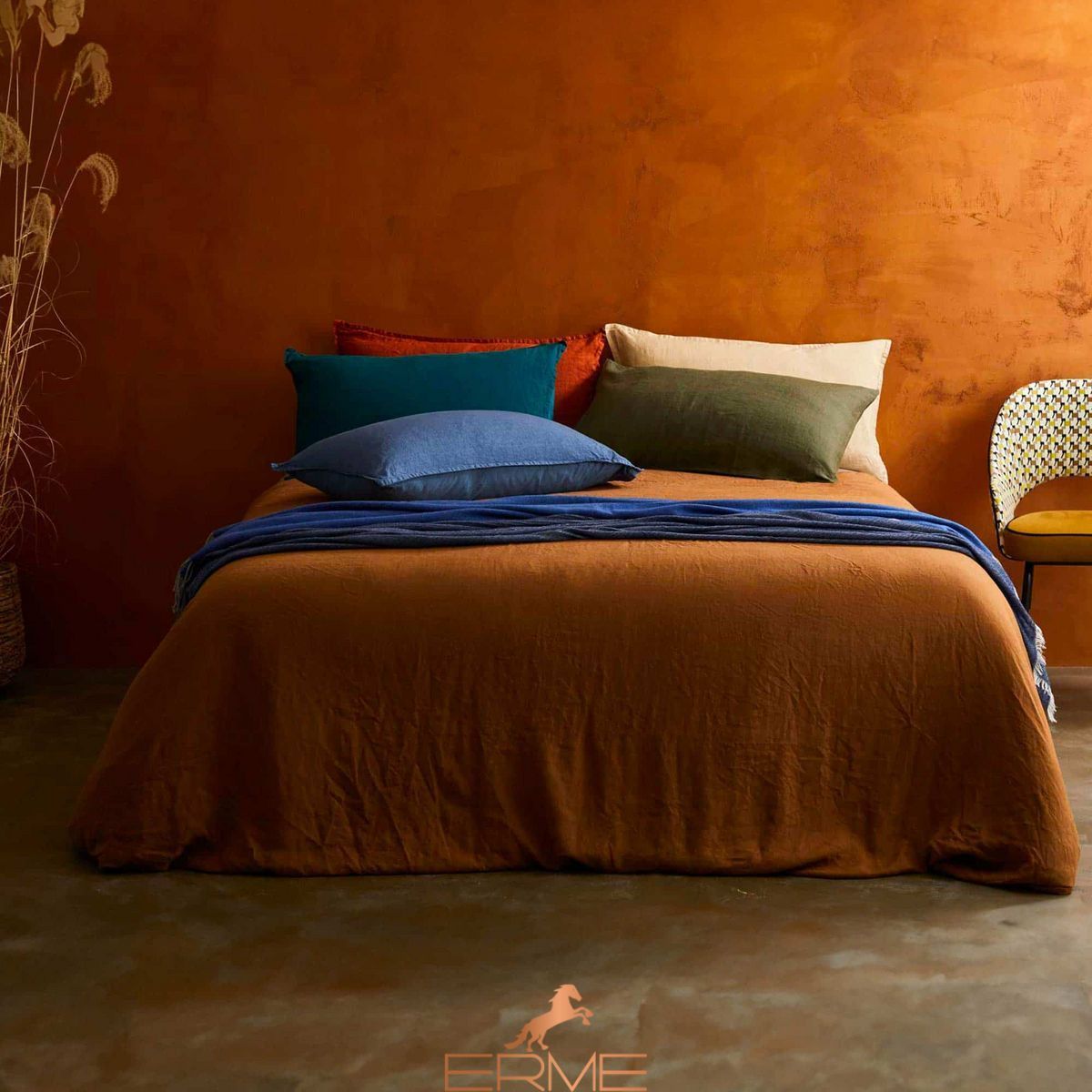 Постільна білизна Biancoperla - Hamilton Pink pepper, 50x75 (2шт), 155x200 (2шт), 270x290