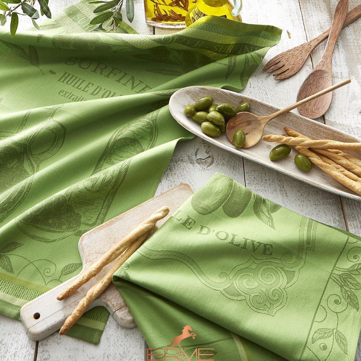 Рушник для кухні Coucke - Huile d&rsquo;Olive Surfine