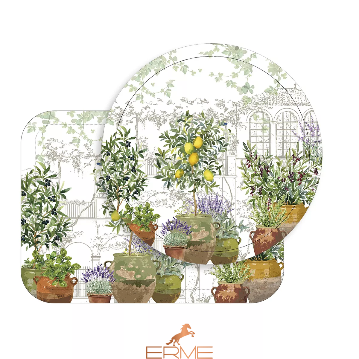 Поднос Garnier Thiebaut - Jardin Provencal Olive