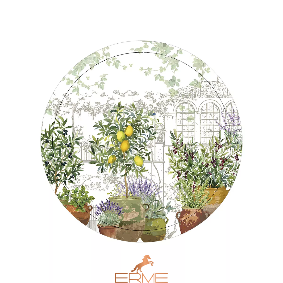 Поднос Garnier Thiebaut - Jardin Provencal Olive
