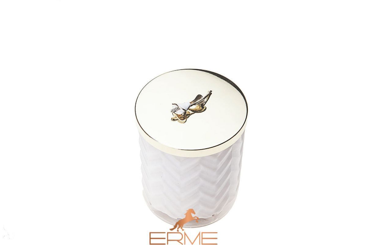 Cote Noire Herringbone scented candle - Lily flower, Under the order (delivery from 4 weeks), 600 g