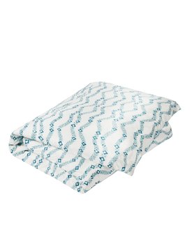 Gingerlily silk duvet cover - Tangleweed Blue, 240x260