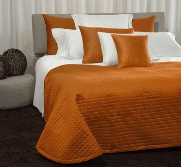 Signoria Firenze - Quilted bedspread MASACCIO Rust, Rust, 260x270