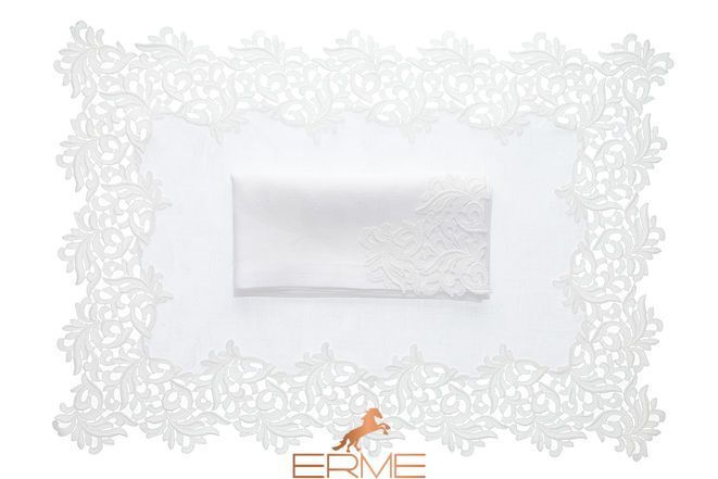 Weissfee serving mat - Gala White