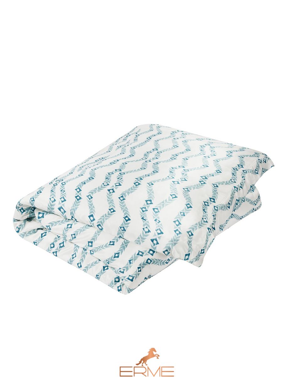 Gingerlily silk duvet cover - Tangleweed Blue, 240x260