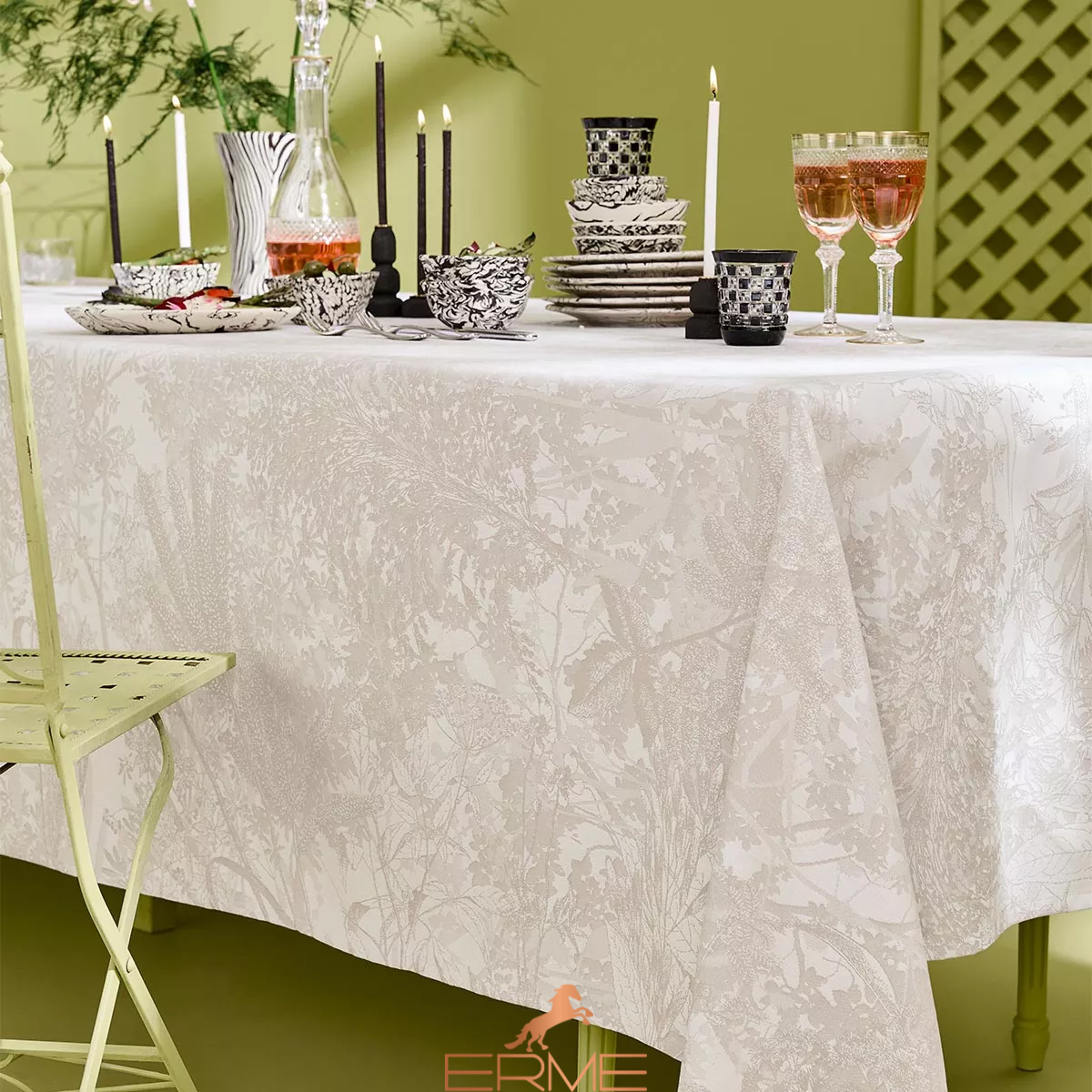 Napkin Garnier Thiebaut - Mille Esprit Jardins Chanvre