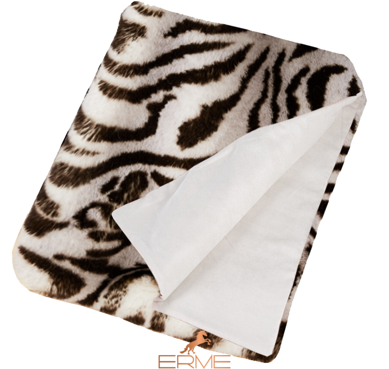 Fur rug for bed Mansion - White Tiger