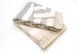 CO.BI. RIGHE blanket, Ivory/beige, 140x180
