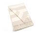 CO.BI. RIGHE blanket, Ivory/beige, 140x180