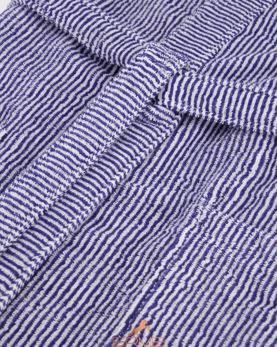Men's bathrobe Cawoe - 3834 Navy Weib