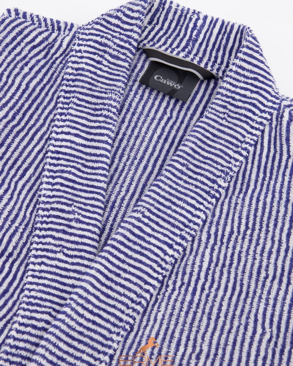 Men's bathrobe Cawoe - 3834 Navy Weib