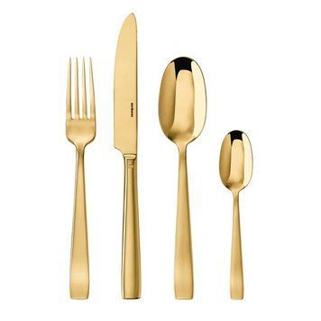 Набір столових приборів Sambonet Flat Mirror PVD Gold