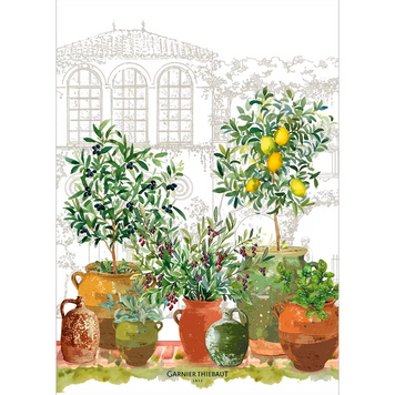 Кухонное полотенце Garnier Thiebaut - Jardin Provencal Olive