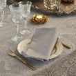 Tablecloth Garnier Thiebaut Mille isaphire vermeil Beige, Diam 175