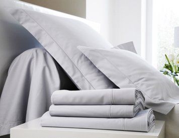 Постільна білизна Blanc Des Vosges Plain Satin Metal, 50x70, 155x200, 180x290