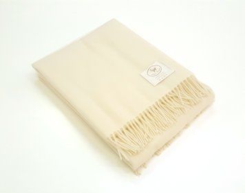 CO.BI. NOEMI blanket ivory, Ivory, 140x180