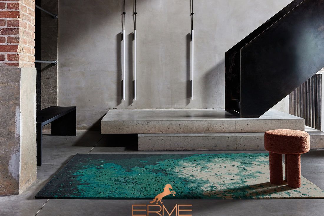 Carpet Serge Lesage - Dip turquoise profond