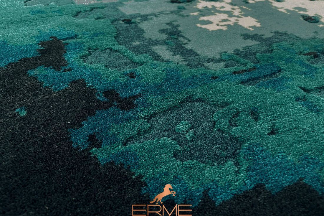 Carpet Serge Lesage - Dip turquoise profond
