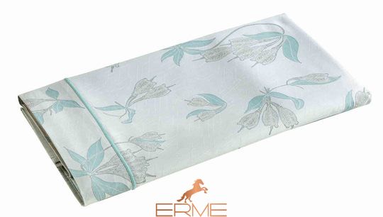 Bed linens - Blanc Des Vosges Botanique Celadon, 50x70, 155x200, 180x290