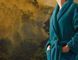 Robe Blanc Des Vosges Athena Peacock Blue