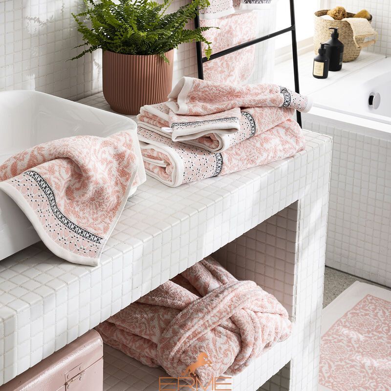 Халат 100% хлопок Le Jacquard Francais Charme Pink (размер S)