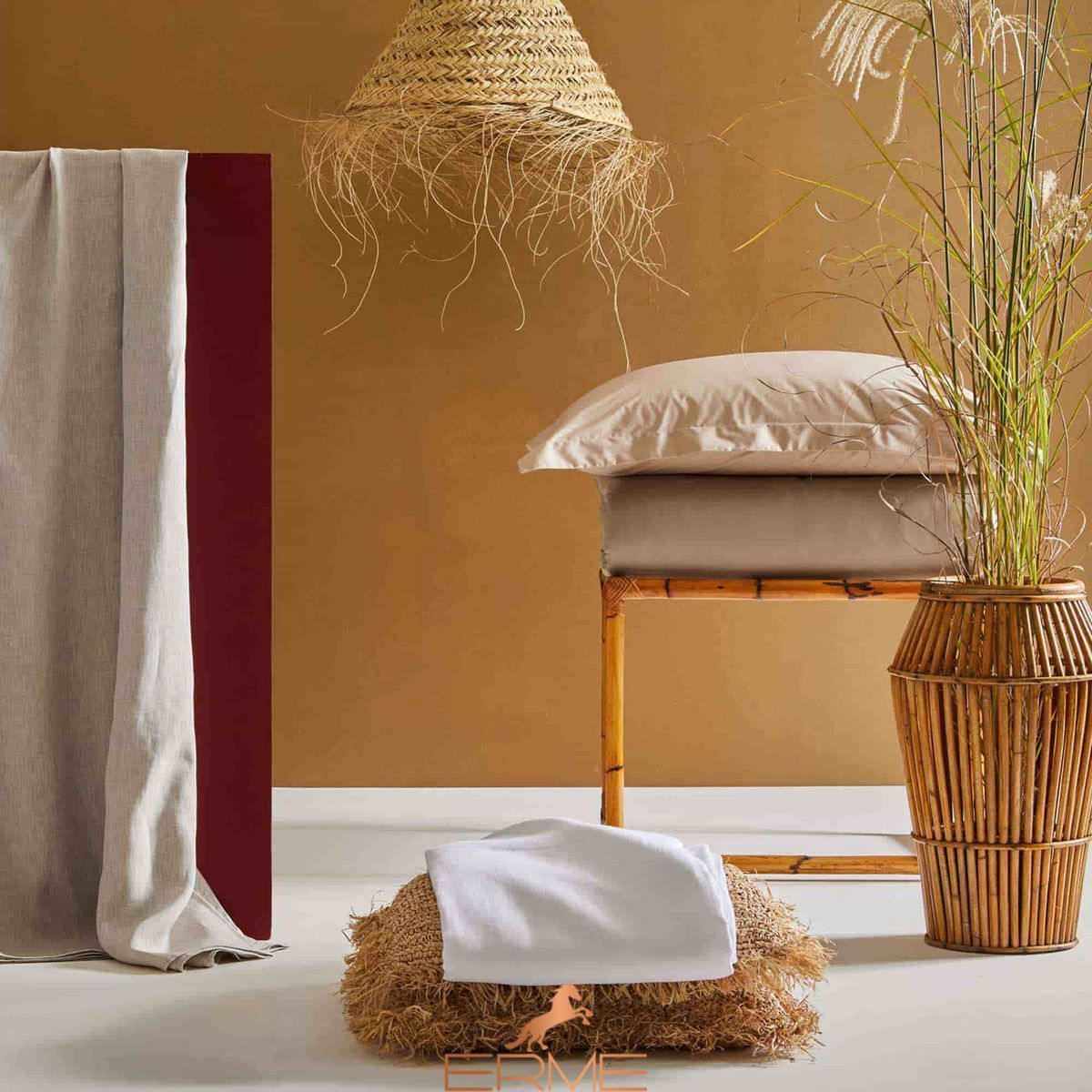 Постельное белье Biancoperla - Aura Oyster, 50x75 (2шт), 155x200 (2шт), 270x290