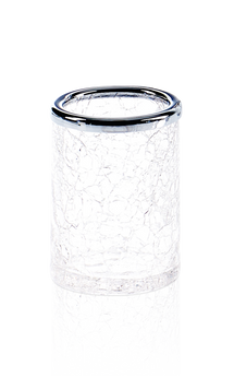 Decor Walter CRACK - Склянка для зубних щіток - Chrome