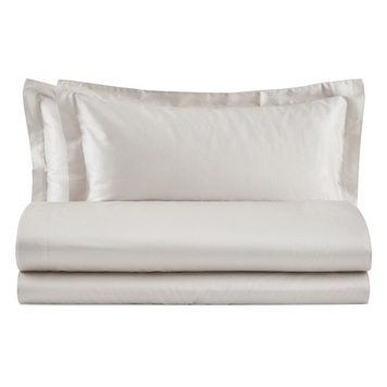 Bed linen Biancoperla - Aura Oyster, 50x75 (2pc), 155x200 (2pc), 270x290