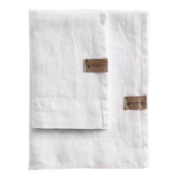 Набор полотенец для лица + гостевое Biancoperla Panama White, 60х110 + 40х60 + 100x140