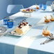 Tablecloth Garnier Thiebaut - Mille Textures Bleu