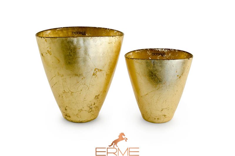 Dogale Solee Luna - Decorative vase Gold Leaf