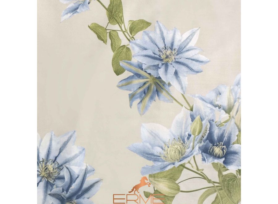 Bed linen Signoria Firenze - Clematis PEARL / BLUE, 50x75 (2pc), 155x200 (2pc), 270x290