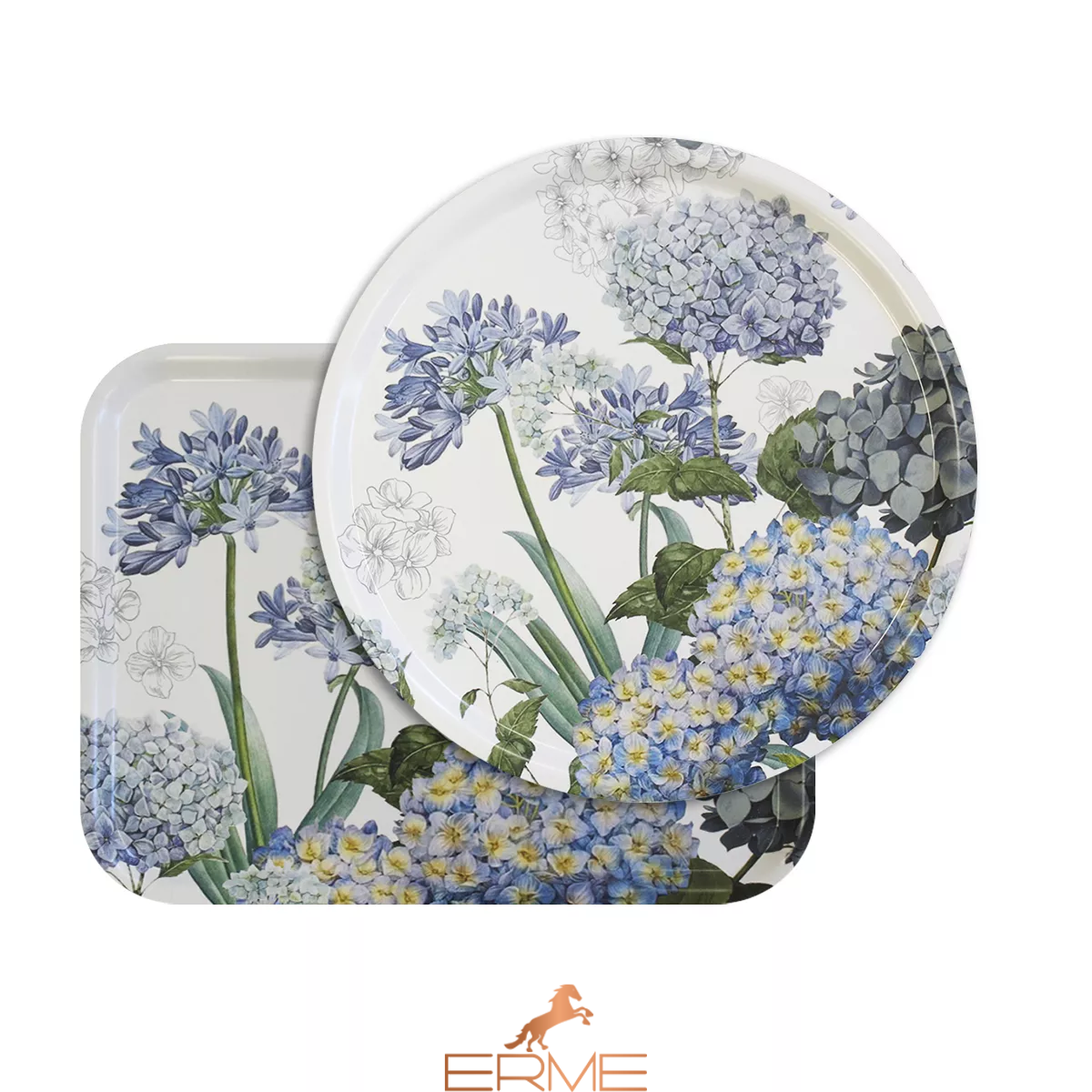 Поднос Garnier Thiebaut - Jardin de Bretagne Bleu