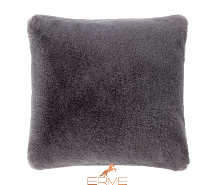 Square fur pillowcase Mansion - Smoky Gray