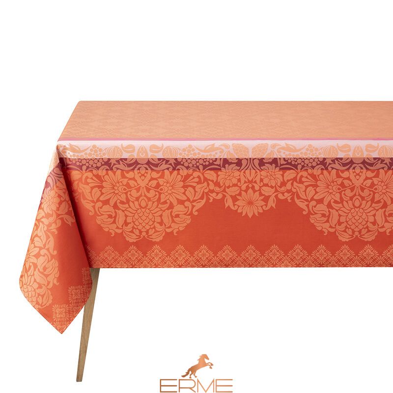 Jacquard Francais tablecloth - Mumbai Coton Marigold, 175x320