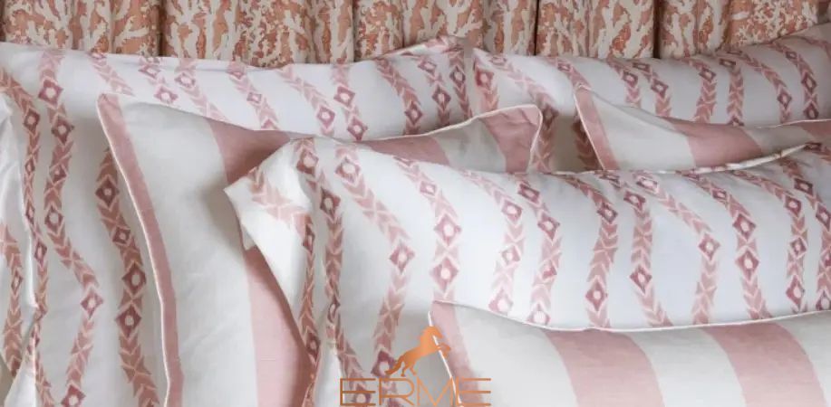 Шелковое постельное белье Gingerlily Printed Tangleweed Pink, 50x75 (2шт), 200x200, 160x200 на резинке