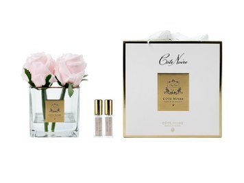 Ароматична композиція Cote Noire троянди в квадратній вазі - French Pink, Під замовлення (доставка від 4-х тижнів)