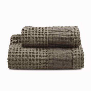 Набір рушників для обличчя + гостьове Biancoperla Milano Fango, 60х110 + 40х60 + 100x140