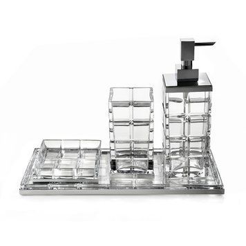 Treesseci Palace Crystal - Set of 4 bath accessories